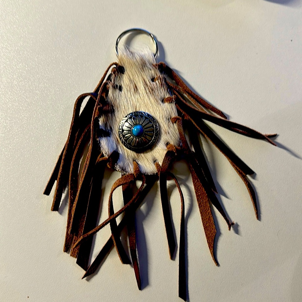 Cowhide Keychain